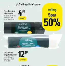 Føtex Spar 50% på Salling affaldsposer tilbud