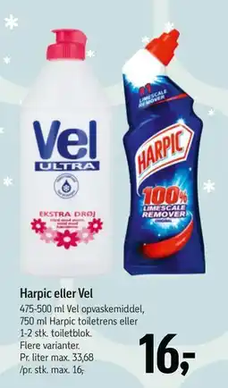 Føtex Harpic eller Vel tilbud
