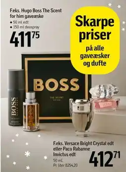 Føtex Versace Bright Crystal edt eller Paco Rabanne Invictus edt tilbud