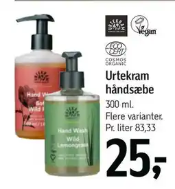 Føtex Urtekram håndsæbe tilbud