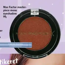 Føtex Max Factor masterpiece mono eyeshadow tilbud