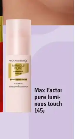 Føtex Max Factor pure luminous touch tilbud