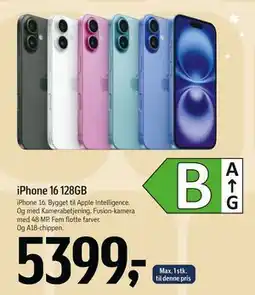 Føtex iPhone 16 128GB tilbud