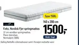 Føtex Nordisk Fjer springmadras tilbud