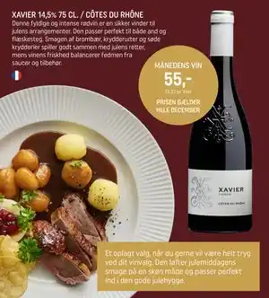 XAVIER 14,5% 75 CL. / CÔTES DU RHÔNE