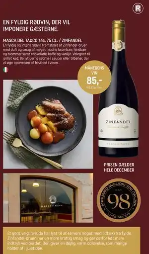 MASCA DEL TACCO 16% 75 CL. / ZINFANDEL