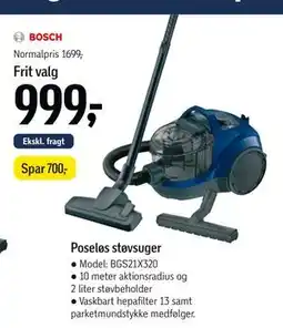 Føtex Poseløs støvsuger tilbud