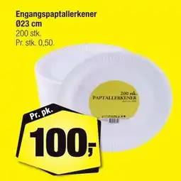 Calle Engangspaptallerkener Ø23 cm tilbud