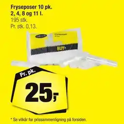 Calle Fryseposer 10 pk. 2, 4, 8 og 11 l tilbud