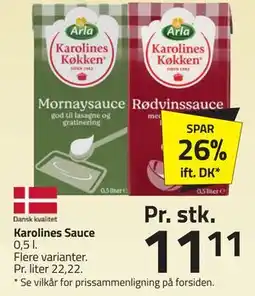 Fleggaard Karolines Sauce tilbud