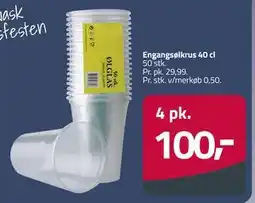 Fleggaard Engangsølkrus 40 cl tilbud