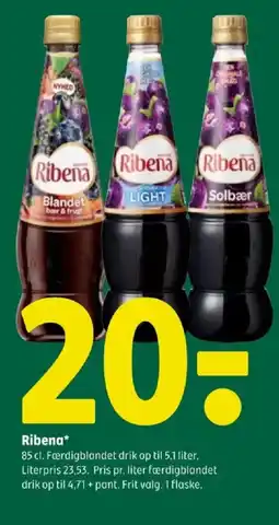 Coop 365 Ribena tilbud