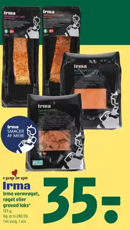 Coop 365 Irma varmrøget, røget eller gravad laks* tilbud