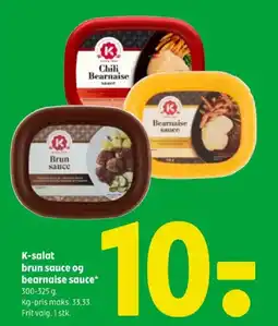Coop 365 K-salat brun sauce og bearnaise sauce tilbud