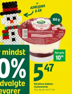 Coop 365 Karolines Køkken risalamande tilbud