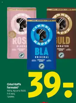 Coop 365 Cirkel Kaffe formalet tilbud
