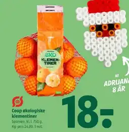 Coop 365 Coop økologiske klementiner tilbud