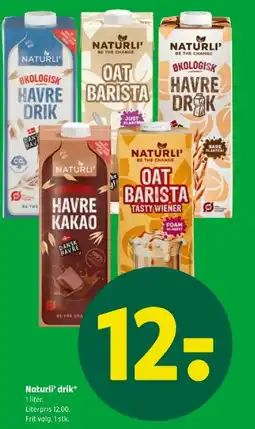 Coop 365 Naturli' drik tilbud