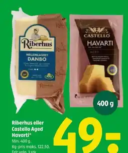 Coop 365 Riberhus eller Castello Aged Havarti tilbud