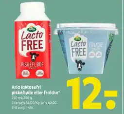 Coop 365 Arla laktosefri piskefløde eller fraiche tilbud