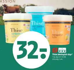 Coop 365 Thise økologisk skyr* tilbud