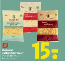 Coop 365 Økolandet Økologisk revet ost tilbud