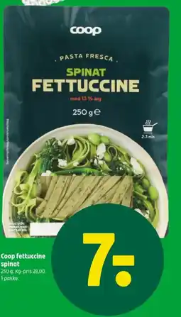 Coop 365 Coop fettuccine spinat tilbud