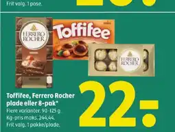 Coop 365 Toffifee, Ferrero Rocher plade eller 8-pak tilbud