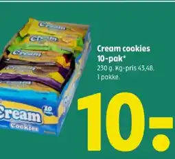 Coop 365 Cream cookies 10-pak* tilbud