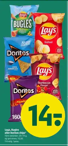 Coop 365 Lays, Bugles eller Doritos chips tilbud