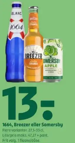 Coop 365 1664, Breezer eller Somersby tilbud