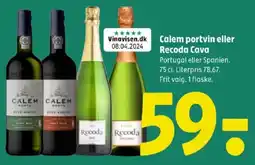 Coop 365 Calem portvin eller Recoda Cava tilbud