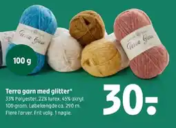 Coop 365 Terra garn med glitter tilbud
