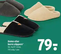 Coop 365 Dame eller herre slippers tilbud