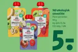 Coop 365 365 økologisk smoothie tilbud