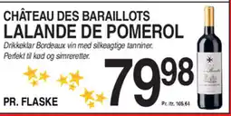 ABC Lavpris Château Des baraillots Lalande de pomerol tilbud