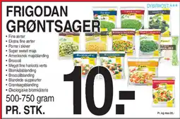 ABC Lavpris Frigodan grøntsager tilbud