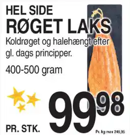 ABC Lavpris Hel side røget laks tilbud