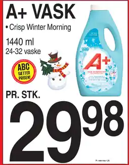 ABC Lavpris A+ Vask tilbud