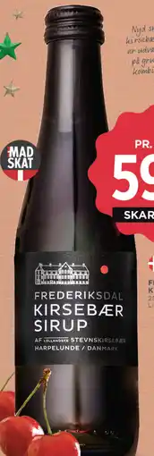 MENY Frederiksdal Kirsebær sirup tilbud