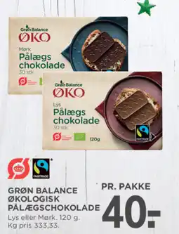 MENY Grøn Balance økologisk pålægschokolade tilbud