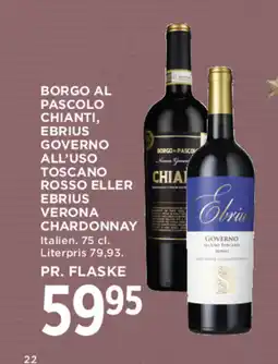 MENY Borgo al Pascolo chianti, Ebrius governo all'uso toscano rosso tilbud