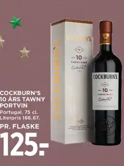 MENY Cockburn's 10 års Tawny portvin tilbud
