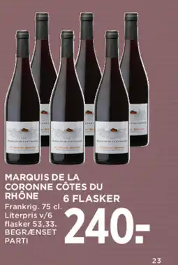 MENY Marquis de la Coronne côtes du rhône tilbud