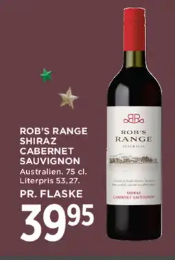 MENY Rob's Range shiraz cabernet sauvignon tilbud