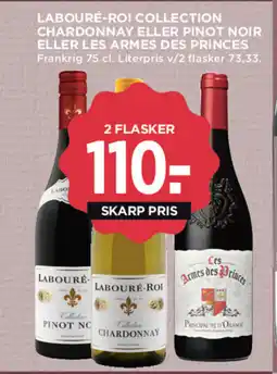 MENY Labouré-Roi collection chardonnay eller pinot noir eller Les Armes des Princes tilbud