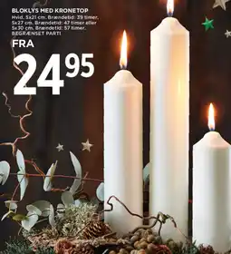 MENY Bloklys med kronetop tilbud