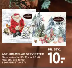 MENY ASP-Holmblad servietter tilbud