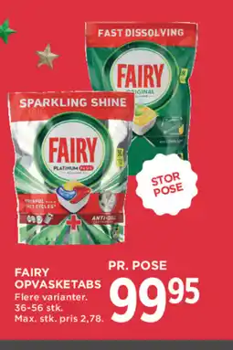 MENY Fairy opvasketabs tilbud