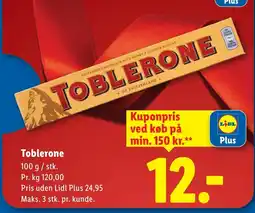Lidl Toblerone tilbud